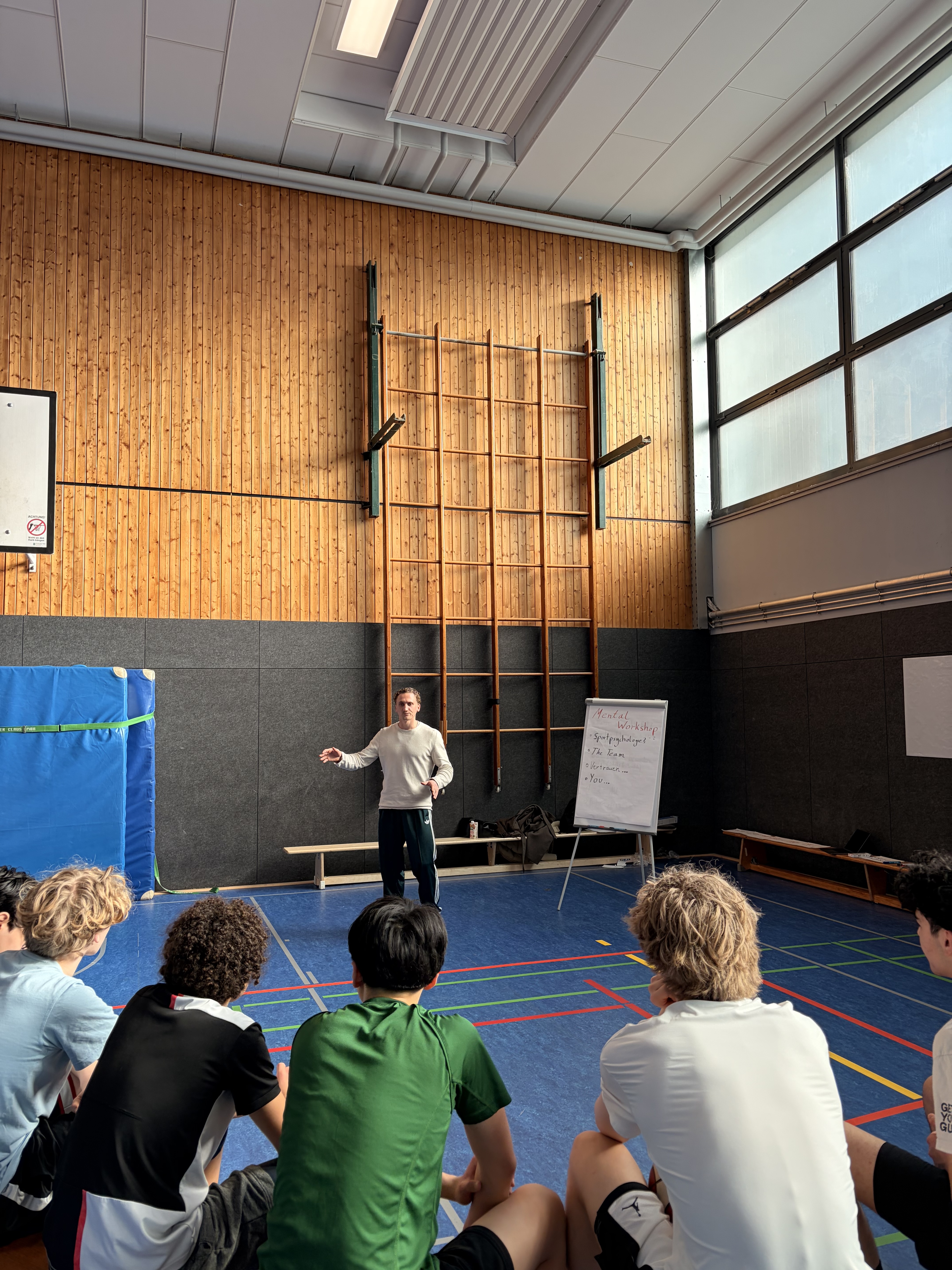 Workshop in der Sporthalle